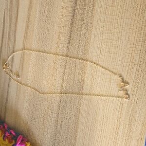 Gold heartbeat pulse dainty necklace costume nurse doctor jewelry